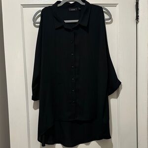 Apt. 9 Women's Black Button-Down Shirt